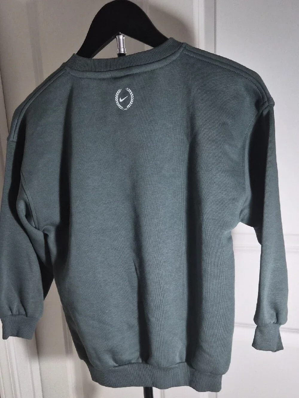 Nike Kids Crewneck Sweatshirt in Teal Green with White Swoosh